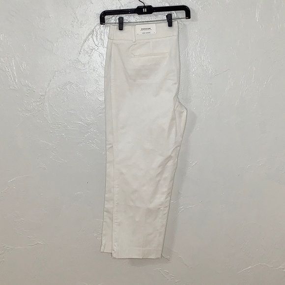 Ann Taylor signature Straight hip & thigh crop length white pants Size 16 NWT - Picture 2 of 12